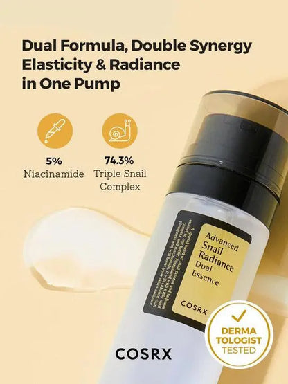 [Cosrx] Advanced Snail Radiance Dual Essence 80ml vtgigy-cx