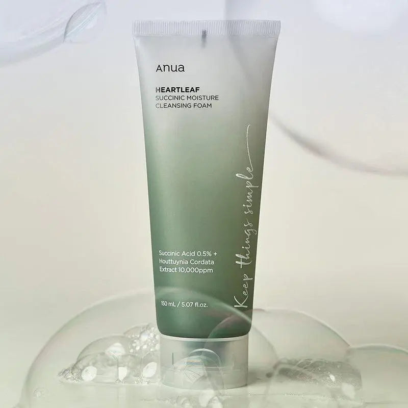 [Anua] HEARTLEAF SUCCINIC MOISTURE CLEANSING FOAM 150ml vtgigy-cx