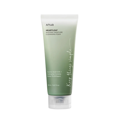 [Anua] HEARTLEAF SUCCINIC MOISTURE CLEANSING FOAM 150ml vtgigy-cx