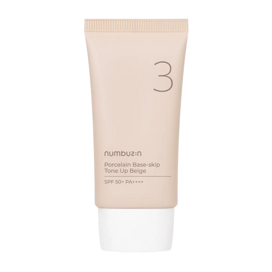 [Numbuzin] No.3 Porcelain Base-skip Tone Up Beige 50ml vtgigy-cx