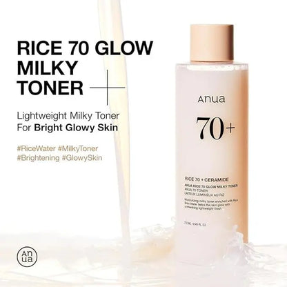 [Anua] RICE 70 GLOW MILKY TONER 250ml vtgigy-cx