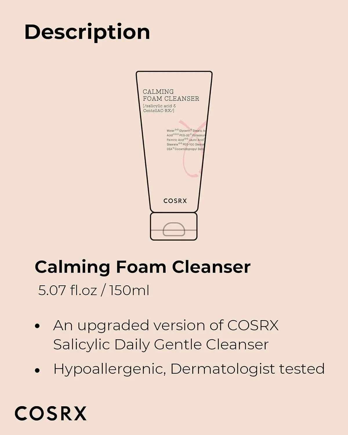 [Cosrx] AC Collection Calming Foam Cleanser 150ml vtgigy-cx