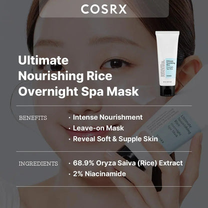 [Cosrx] Ultimate Nourishing Rice Overnight Spa Mask 60ml vtgigy-cx