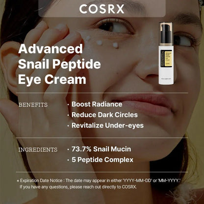 [Cosrx] Advanced Snail Peptide Eye Cream 25ml vtgigy-cx