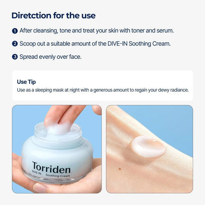 [Torriden] DIVE IN Low Molecular Hyaluronic Acid Soothing Cream 100ml vtgigy-cx