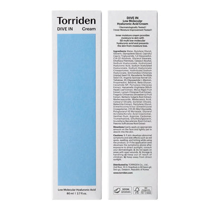 [Torriden] DIVE IN Low Molecular Hyaluronic Acid Cream 80ml vtgigy-cx