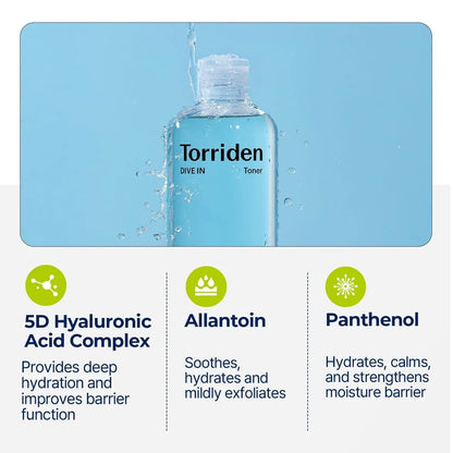 [Torriden] DIVE IN Low Molecular Hyaluronic Acid Toner 300ml vtgigy-cx