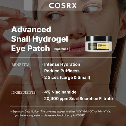 [Cosrx] Advanced Snail Hydrogel Eye Patch 60ea vtgigy-cx