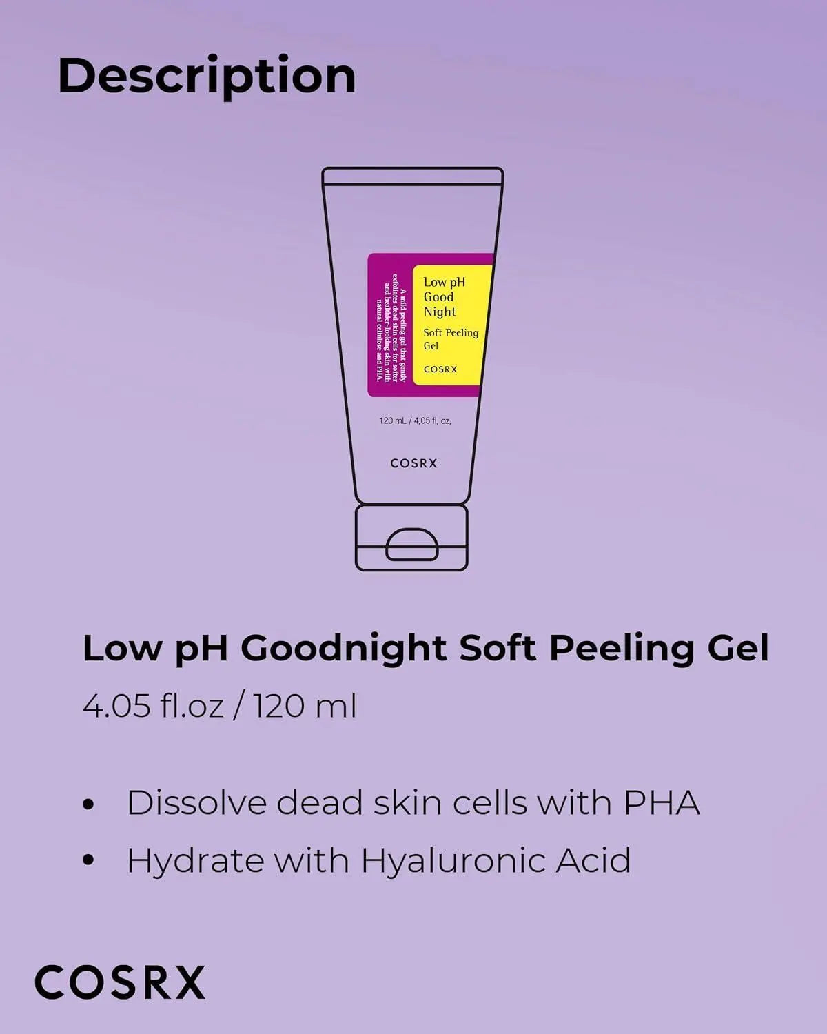 [Cosrx] Low pH Good Night Soft Peeling Gel 120ml vtgigy-cx