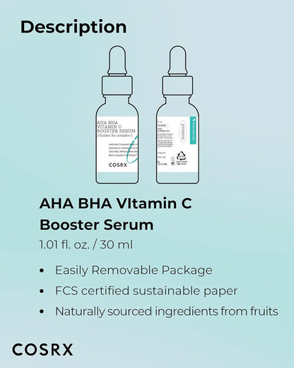 [Cosrx] Refresh AHA BHA Vitamin C Booster Serum 30ml vtgigy-cx