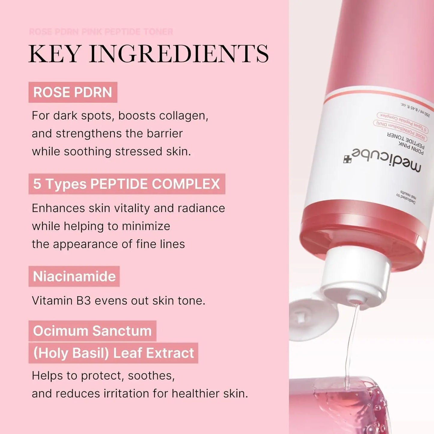 [Medicube] PDRN Pink Cica Soothing Toner 250ml vtgigy-cx